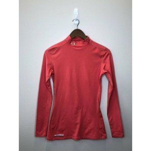 Under Armour Women's Mockneck Coldgear Shirt Sz SM